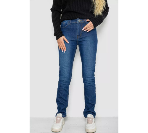 Джинси жіночі на флісі, колір синій, 244RM8106