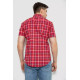 Сорочка чоловіча в клітку, колір червоний, 214R831-1