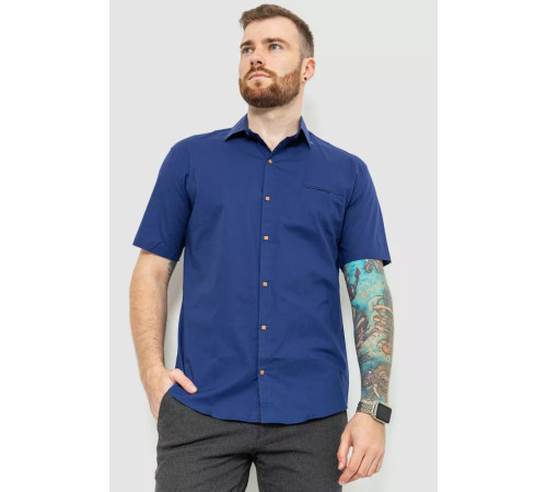 Сорочка чоловіча класична, колір синій, 214R7115