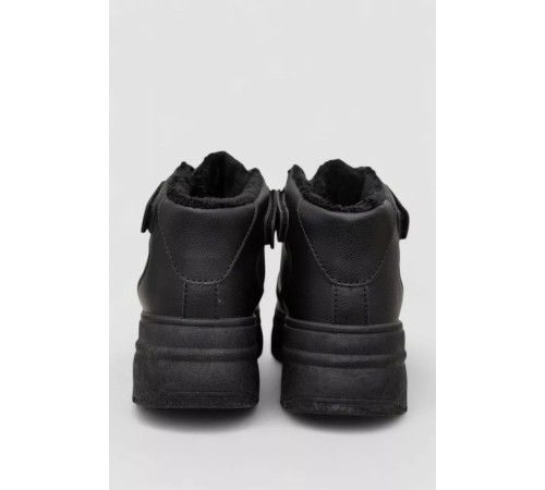 Кросівки жіночі зимові на хутрі, колір чорний, 248RAM02