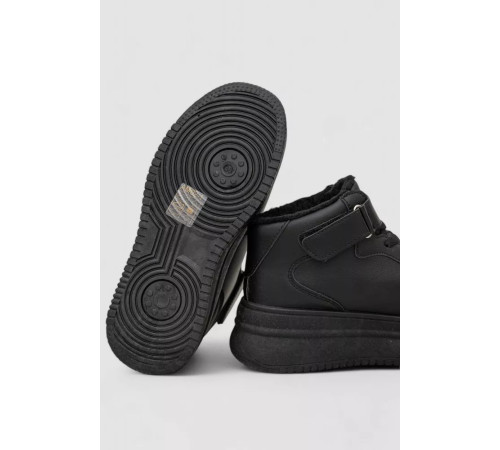 Кросівки жіночі зимові на хутрі, колір чорний, 248RAM02