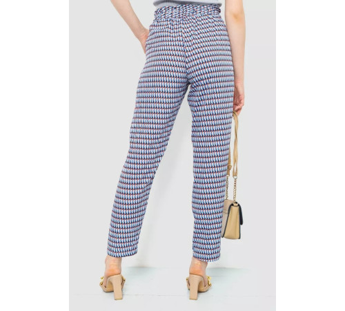 Брюки женские свободного кроя, цвет сине-голубой, 244R053.