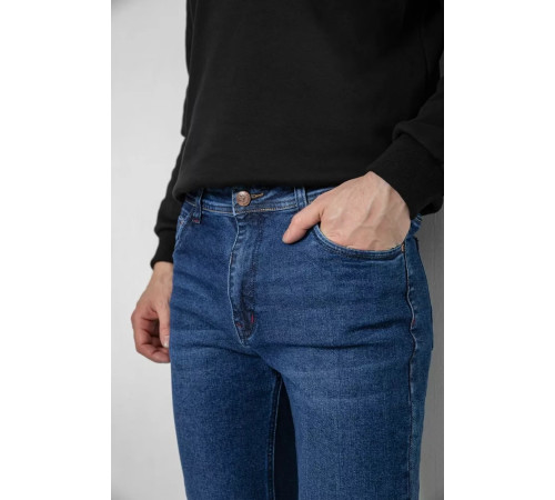 Джинси чоловічі демісезонні, колір синій, 243R8059