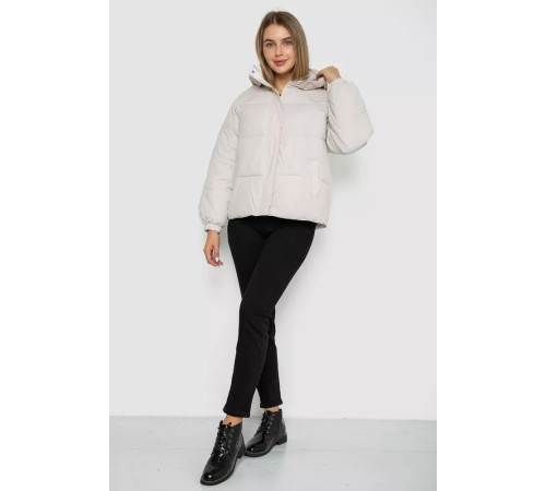 Куртка жіноча демісезонна, колір світло-бежевий, 244R2025-5