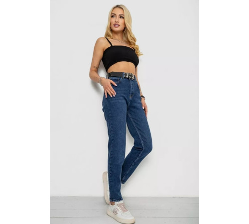 Джинсы женские Mom's, цвет синий, 182R464