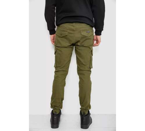 Штани чоловічі з кишенями 244R2078, колір хакі, 243R8081
