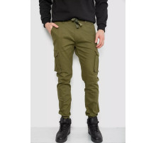 Брюки мужские с карманами 244R2078, цвет хаки, 243R8081