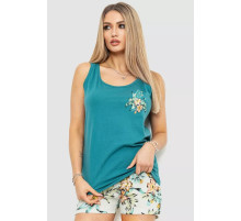 Пижама женская, цвет изумрудный, 219RM-8011.