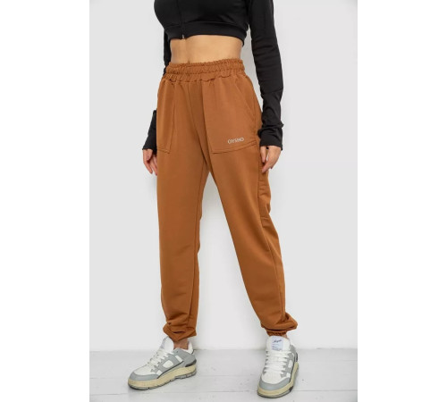 Спортивні штани жіночі, колір коричневий, 238R325-1