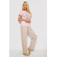 Женская пижама с принтом, цвет розовый, 243R3335.