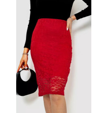 Спідниця гіпюр, колір червоний, 244R057