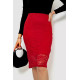Спідниця гіпюр, колір червоний, 244R057