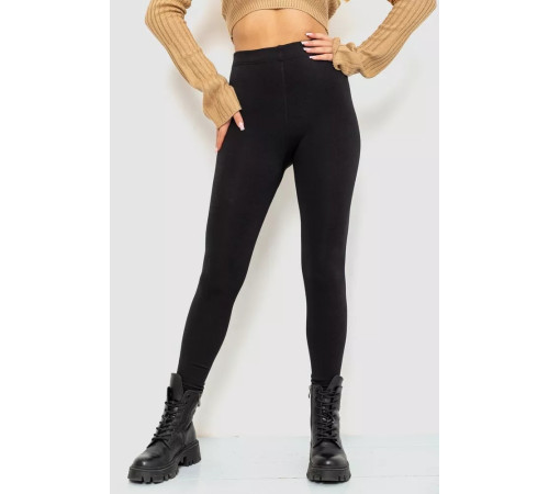 Лосины на флисе 1800D, цвет черный, 139R869