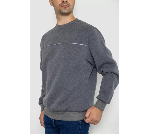 Батник мужской на флисе, цвет серый, 244R2556