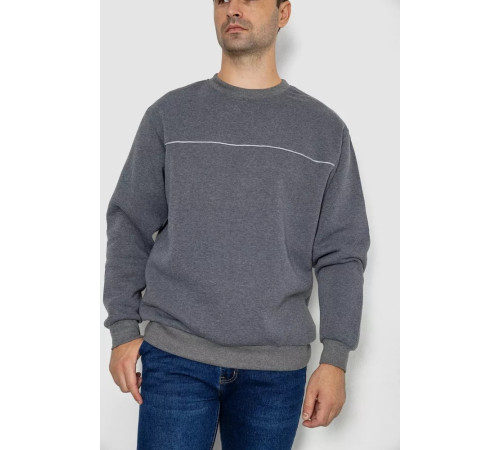 Батник мужской на флисе, цвет серый, 244R2556