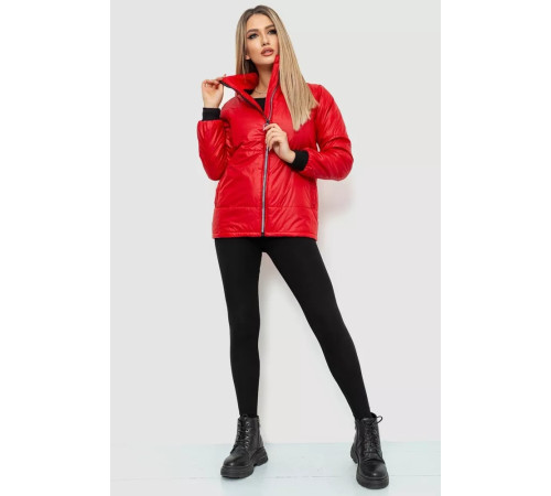 Куртка жіноча демісезонна, колір червоний, 244R012