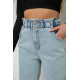 Джинси жіночі балони, колір блакитний, 244R1437