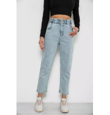 Джинси жіночі балони, колір блакитний, 244R1437