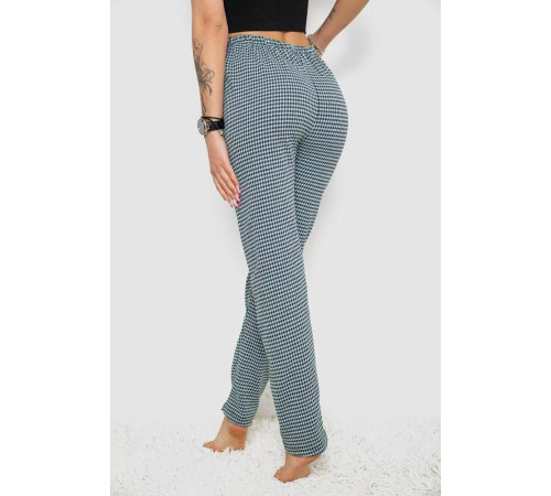 Брюки женские домашние, цвет мятно-черный, 238R58220.