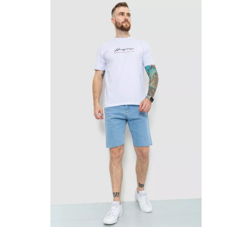 Футболка мужская батал, цвет белый, 208R016