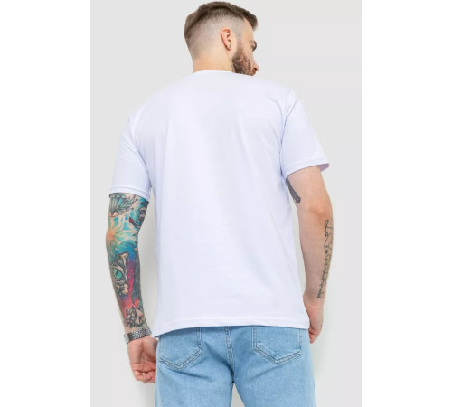 Футболка мужская батал, цвет белый, 208R016