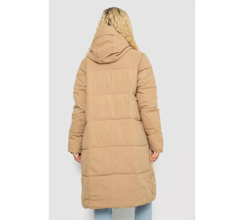 Пуховик женский зимний, цвет бежевый, 243R8808