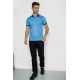 Поло мужское с принтом, цвет синий, 247R316