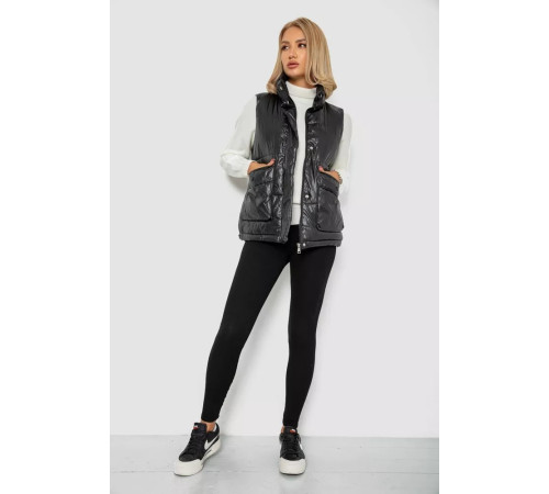 Жилет женский, цвет черный, 244R533-1.