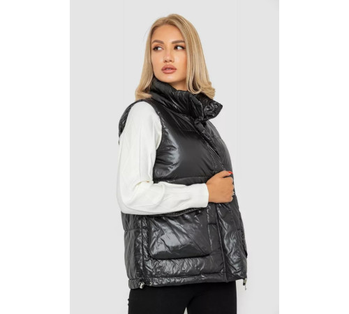 Жилет женский, цвет черный, 244R533-1.