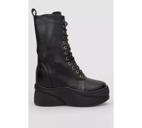 Черевики жіночі демісезонні на платформі, колір чорний, 243R2021-A-17