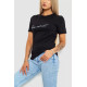 Футболка жіноча з принтом, колір чорний, 238R57395
