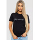 Футболка жіноча з принтом, колір чорний, 238R57395