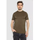 Футболка мужская в рубчик, цвет хаки, 244R2526-1