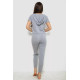 Женская пижама с принтом, цвет серый, 243RK-026