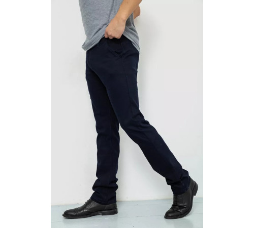 Штани чоловічі однотонні, колір темно-синій, 244RF801