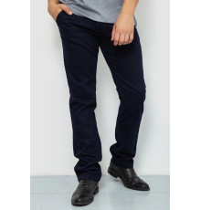 Брюки мужские однотонные, цвет темно-синий, 244RF801.