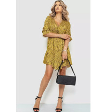 Сукня з принтом, колір бронзовий, 115R0400-1