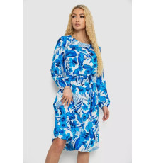 Платье с принтом софт, цвет молочно-синий, 214R0226-3