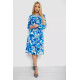 Платье с принтом софт, цвет молочно-синий, 214R0226-3