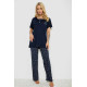 Піжама жіноча з принтом, колір синій, 243R7027