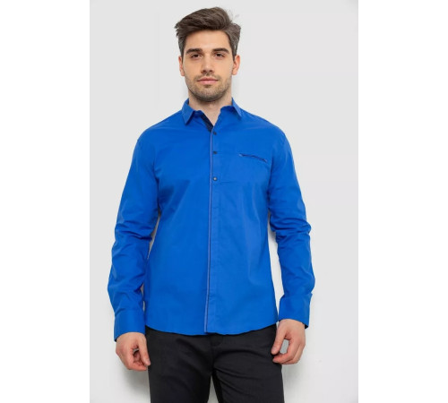 Сорочка чоловіча, колір електрик, 214R7083