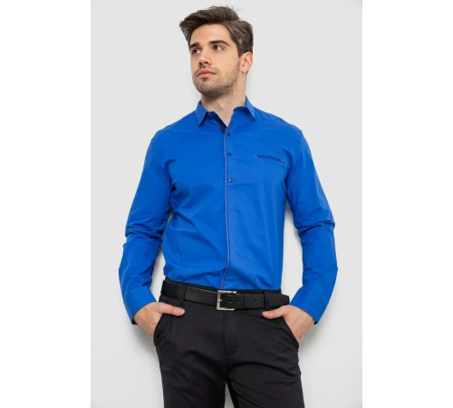 Сорочка чоловіча, колір електрик, 214R7083