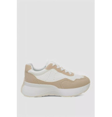 Кросівки жіночі, колір біло-бежевий, 248RXM40