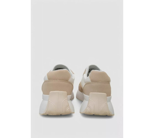 Кроссовки женские, цвет бело-бежевый, 248RXM40