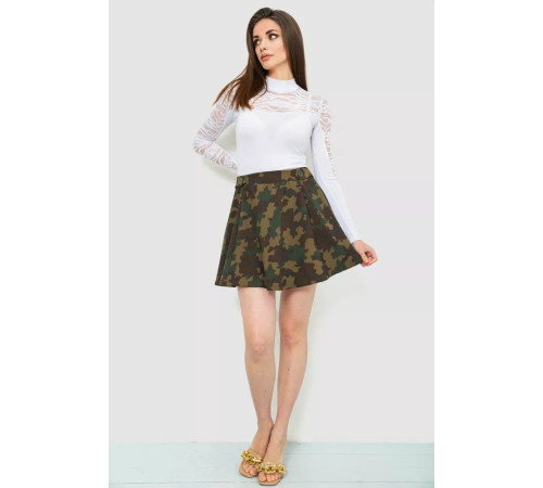 Спідниця, колір хакі, 244R268-1