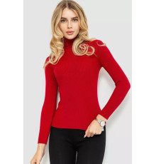 Гольф женские базовый в рубчике, цвет красный, 204R001-1