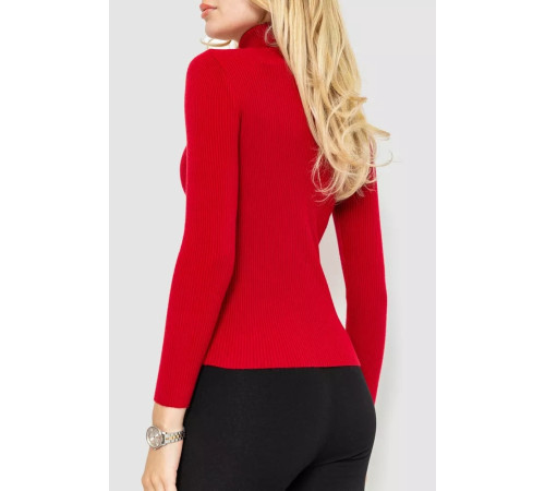 Гольф женские базовый в рубчике, цвет красный, 204R001-1