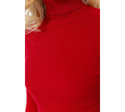 Гольф женские базовый в рубчике, цвет красный, 204R001-1