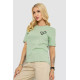 Жіноча футболка з принтом, колір оливковий, 241R128