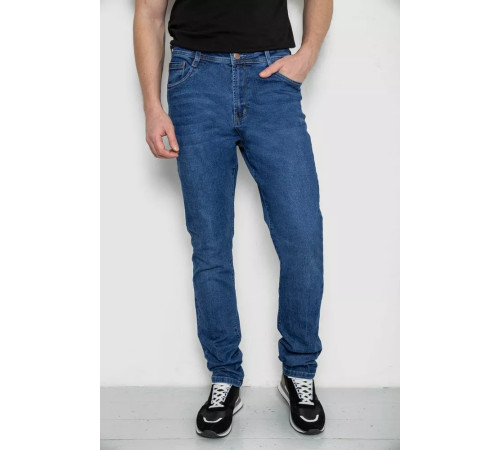 Джинси чоловічі демісезонні, колір синій, 243R8046